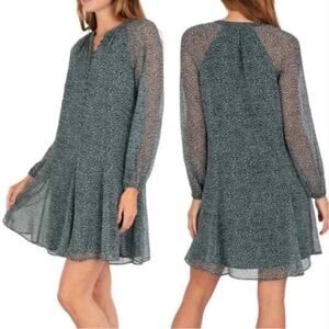 Joie Artic Animal Balloon Sleeve Dress Size 2XL NWT
